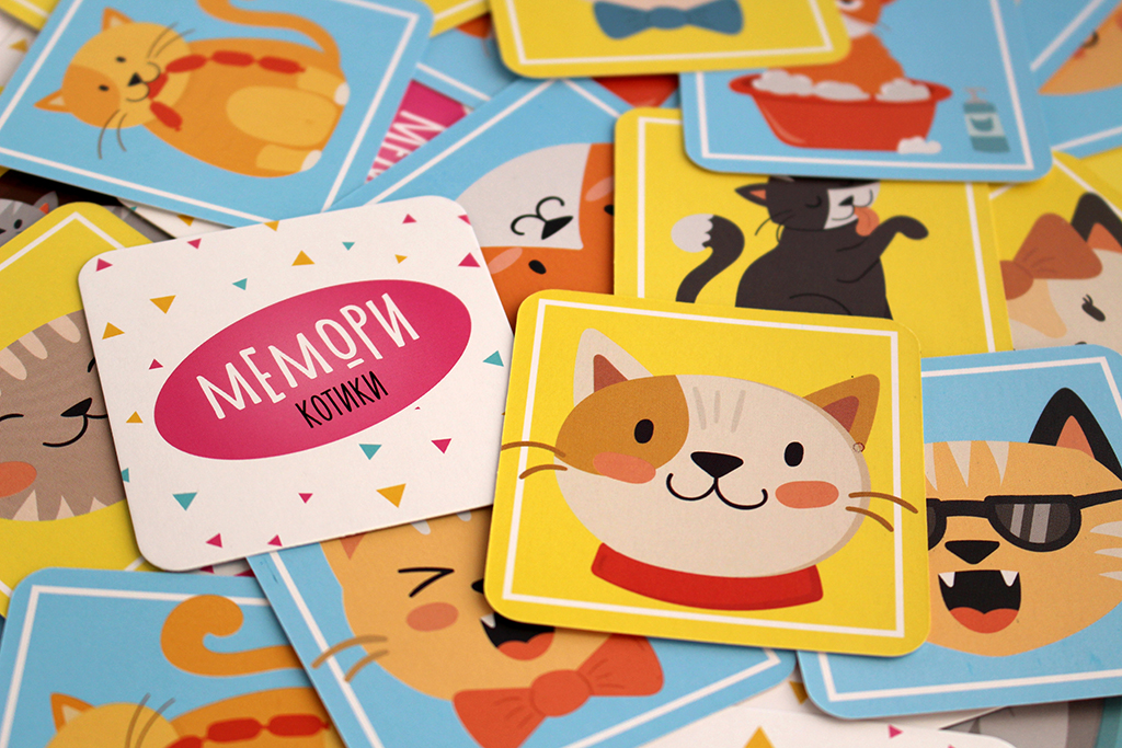 Настольная игра MURAVEY GAMES ТК001 Мемори Котики