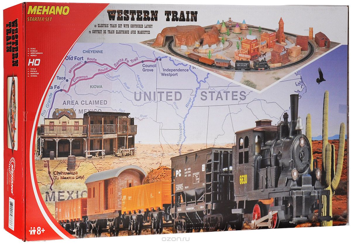 Железная дорога MEHANO T109 Western Train с ландшафтом