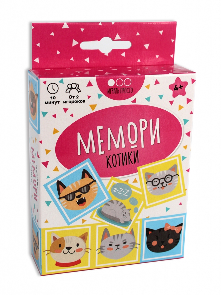 Настольная игра MURAVEY GAMES ТК001 Мемори Котики