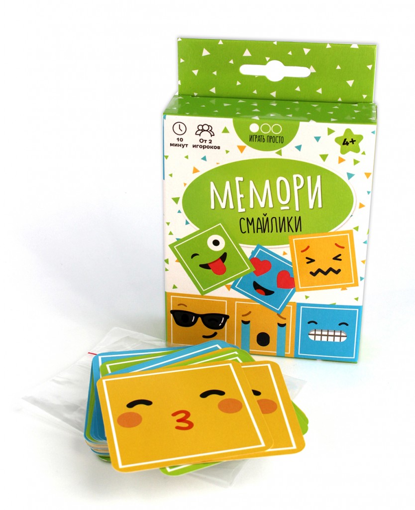 Настольная игра MURAVEY GAMES ТК003 Мемори Смайлики