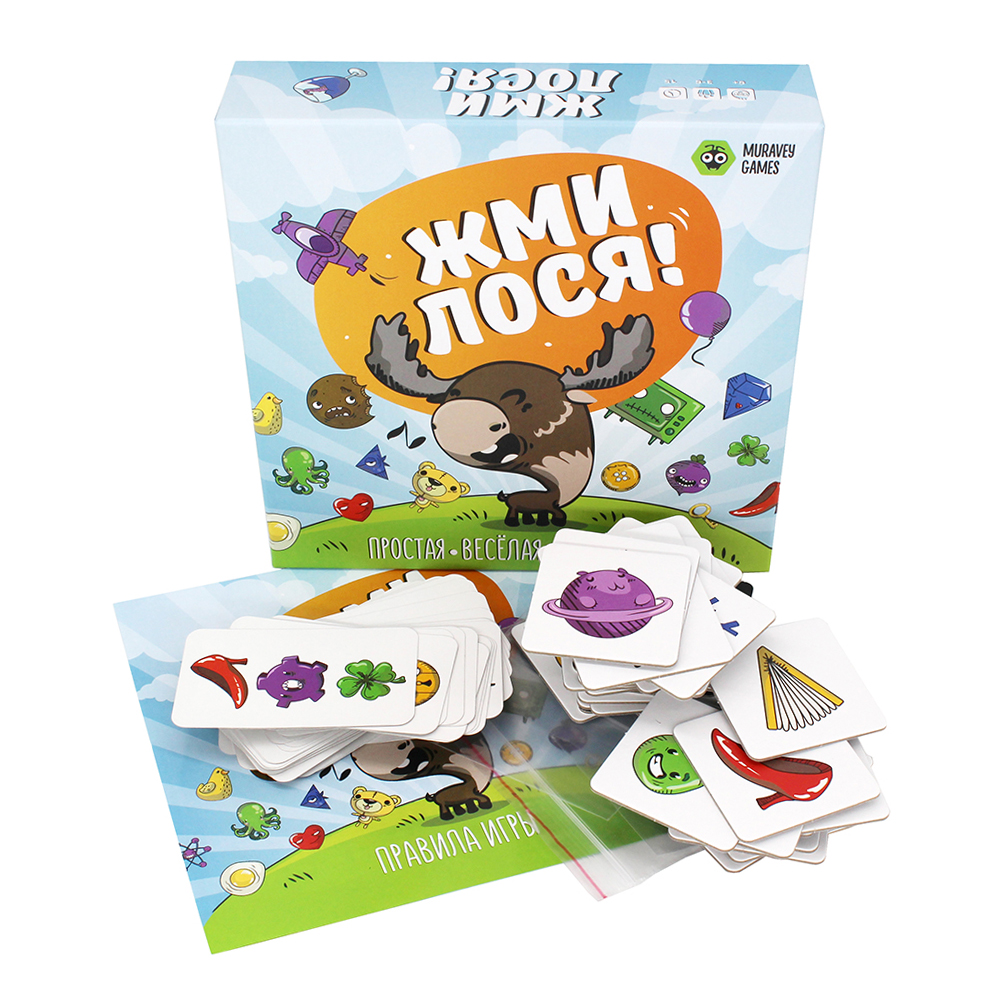 Настольная игра MURAVEY GAMES ТК004 Жми лося!