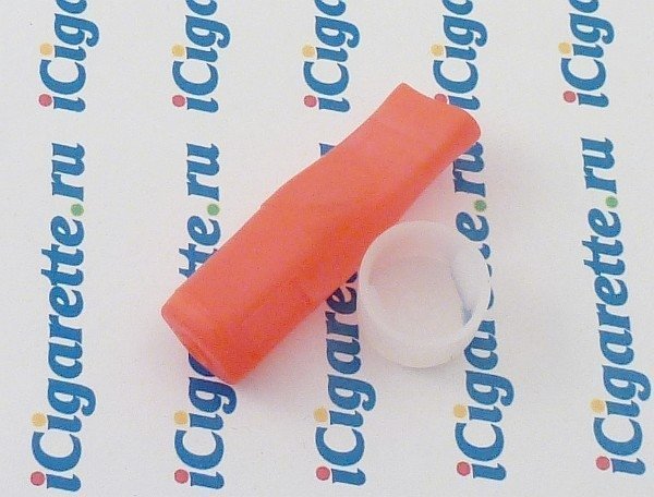 #3014-S Картридж eGo-T/eGo-C Type B Red, прозрачный, силиконовая крышка